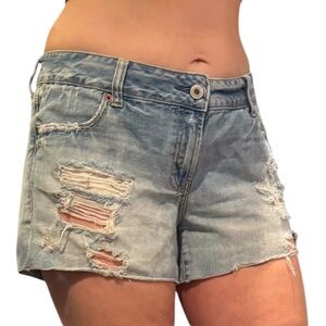 Ripped Jean Shorts